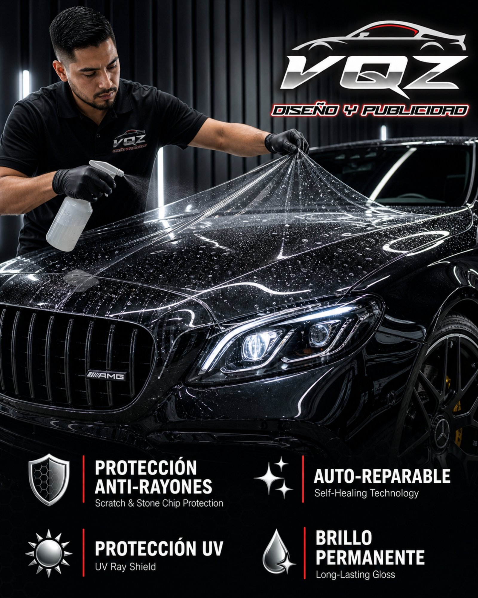 PPF Paint Protection Film VQZ Publicidad Bogotá
